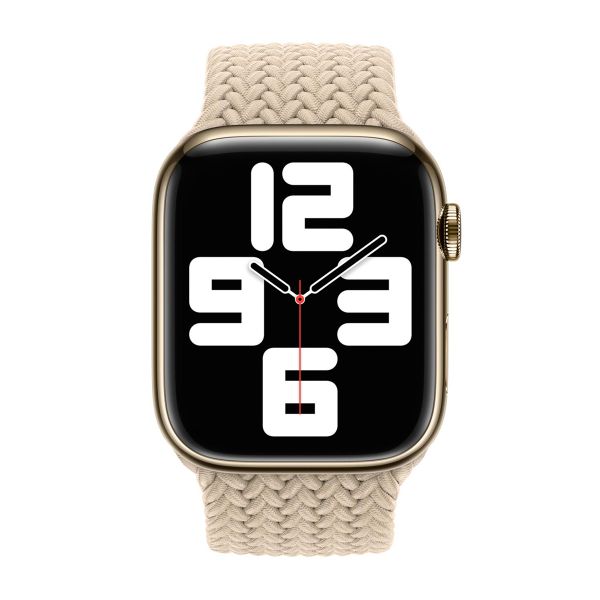 Apple Cinturino Solo intrecciato Apple Watch | 38/40/41/42 mm - Taglia 6 - Beige