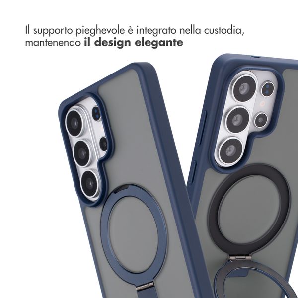 Accezz Cover con anello e supporto con MagSafe Samsung Galaxy S26 Ultra - Blu