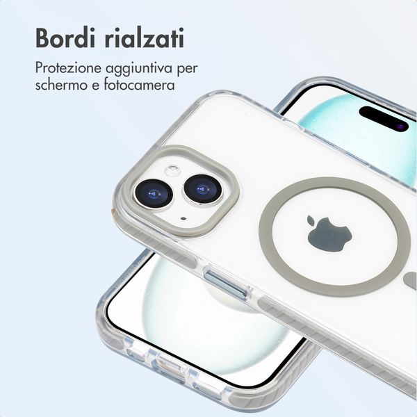 imoshion Cover Combat MagSafe Apple iPhone 15 - Grigio