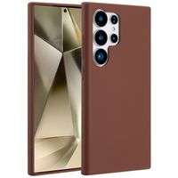 Accezz Cover in silicone liquido con MagSafe Samsung Galaxy S24 Ultra - New Tea Brown