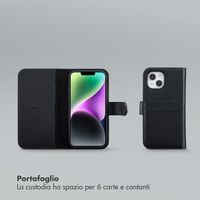 Selencia Libreria rimovibile Olyn con MagSafe Apple iPhone 14 / 13 - Nero