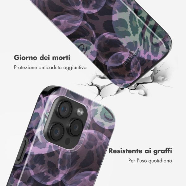 Selencia Cover posteriore Vivid con MagSafe Apple iPhone 15 Pro - Leo Bubble Green