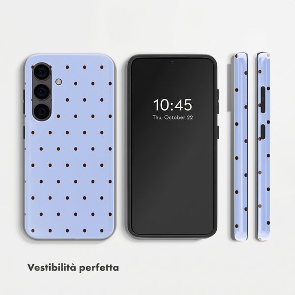 Selencia Cover posteriore Vivid con MagSafe Samsung Galaxy S24 - Happy Dots Digital Sky