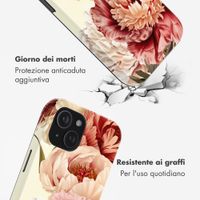Selencia Cover posteriore Vivid con MagSafe Apple iPhone 15 - Vintage Peony
