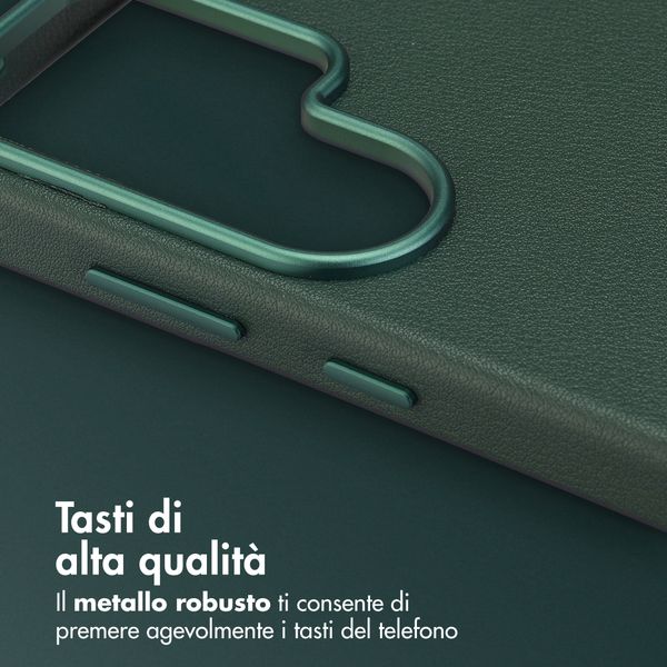 Accezz Cover in Pelle con MagSafe Samsung Galaxy S26 Ultra - Cedar Green