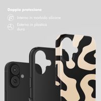 Selencia Cover Posteriore Vivid Apple iPhone 17 - Art Wave Black