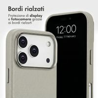 Accezz Cover in pelle 2 in 1 con MagSafe Apple iPhone 18 Pro / 17 Pro - Light Grey