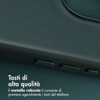 Accezz Cover in Pelle con MagSafe Apple iPhone 16 Pro Max - Cedar Green