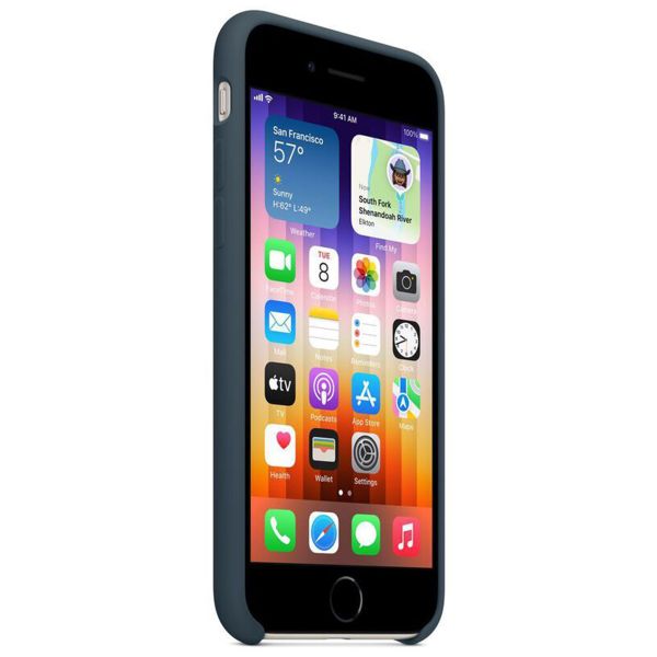 Apple Cover in Silicone Apple iPhone SE (2022 / 2020) / 8 / 7 - Abyss Blue