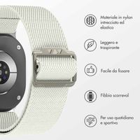 imoshion Cinturino in nylon elastico Samsung Galaxy Watch 8 (40/44mm) / Classic (46mm) - Beige
