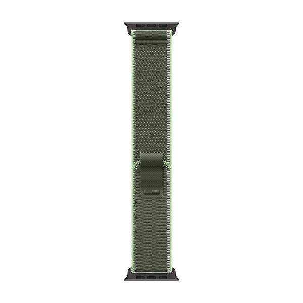 Apple Cinturino Trail Loop Apple Watch | 44/45/46/49 mm - Taglia S/M - Neon / Green Black Titanium