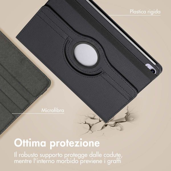 imoshion Cover Girevole a 360° Apple iPad 11 (2025) 11 pollici A16 / iPad 10 (2022) 10.9 pollici - Nero