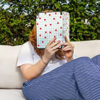 imoshion Cover Trifold Design Apple iPad 9 (2021) 10.2 pollici / iPad 8 (2020) 10.2 pollici / iPad 7 (2019) 10.2 pollici - Cherry Check