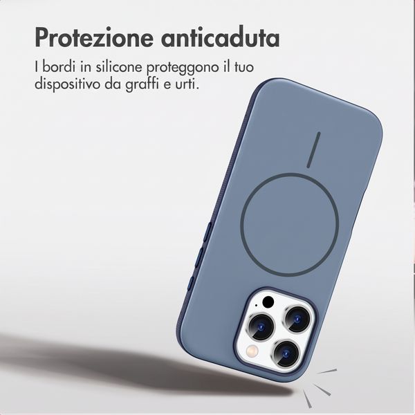 imoshion Cover posteriore Color con Thin MagSafe Ring Apple iPhone 16 Pro - Blu scuro