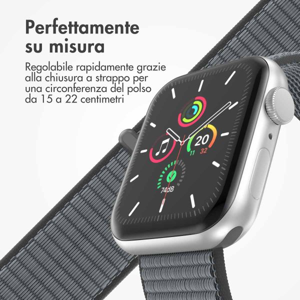 imoshion Cinturino in nylon Apple Watch | 44/45/46/49 mm - Ash Green