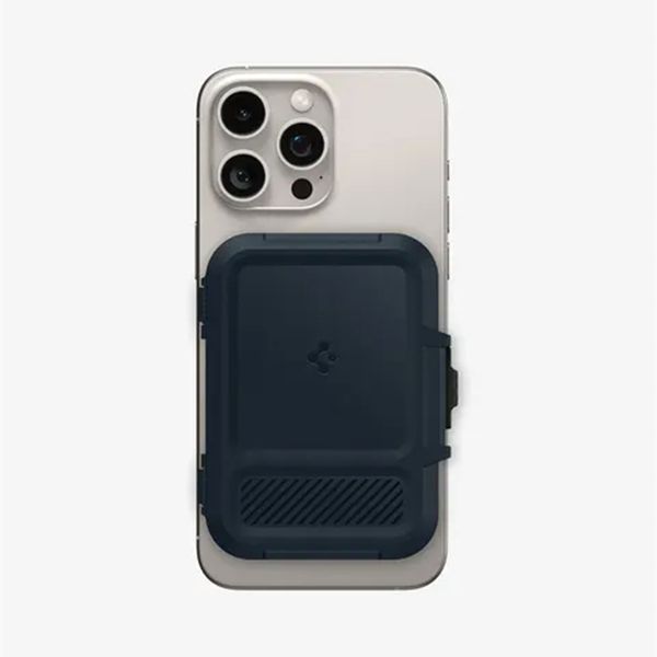 Spigen Portacarte con MagSafe Lock Fit - Metal Slate