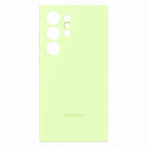 Samsung Cover originale in silicone Samsung Galaxy S24 Ultra - Light Green