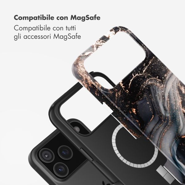 Selencia Cover posteriore Vivid con MagSafe Apple iPhone 17 Pro Max - Chic Marble Black