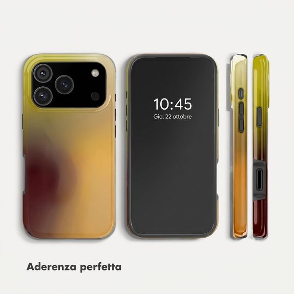 Selencia Cover Posteriore Vivid Apple iPhone 18 Pro Max / 17 Pro Max - Gradient Olive Dust