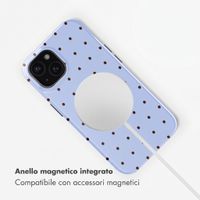 Selencia Cover posteriore Vivid con MagSafe Apple iPhone 15 - Happy Dots Digital Sky