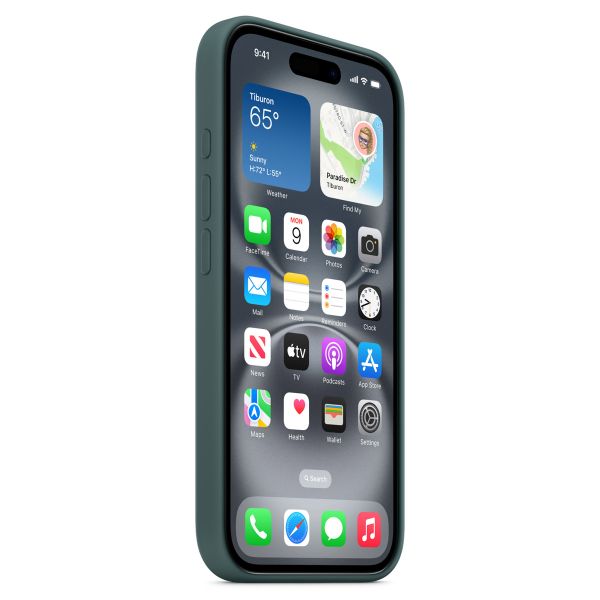 Apple Cover Posteriore in Silicone con MagSafe Apple iPhone 16 Plus - Lake Green