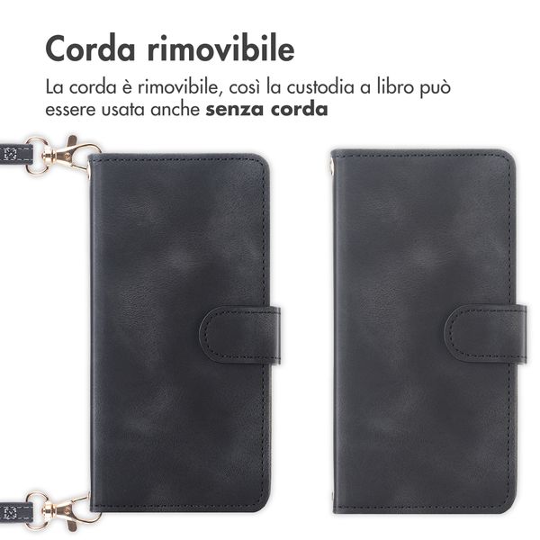 imoshion Cover a libro con Cordino Samsung Galaxy A37 (5G) - Nero