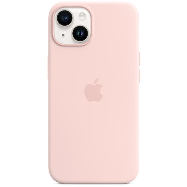 Apple Cover Posteriore in Silicone con MagSafe Apple iPhone 14 - Chalk Pink