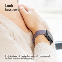 imoshion Cinturino milanese magnetico Apple Watch | 44/45/46/49 mm - Taglia M - Viola