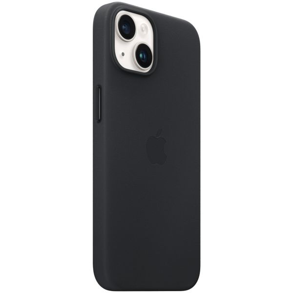 Apple Cover Posteriore in Pelle con MagSafe Apple iPhone 14 - Midnight