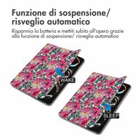 imoshion Cover Trifold Design Apple iPad Pro 13 (2025) M5 / (2024) M4 - Floral Water Color