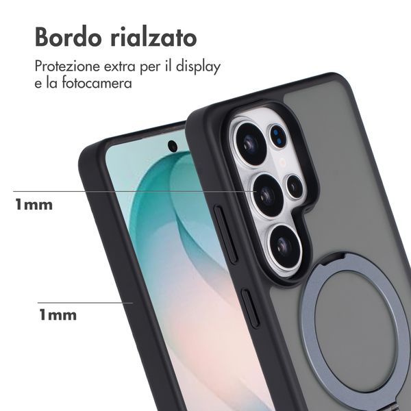 Accezz Cover con anello e supporto con MagSafe Samsung Galaxy S26 Ultra - Nero