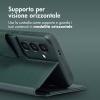 Accezz Cover in pelle 2 in 1 con MagSafe Samsung Galaxy S24 - Cedar Green
