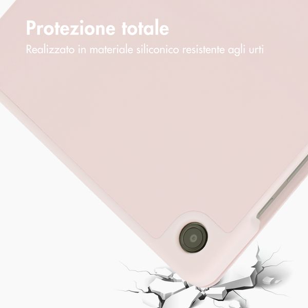 Accezz Cover a libro in silicone Smart Samsung Galaxy Tab A11 Plus / A9 Plus - Rosa