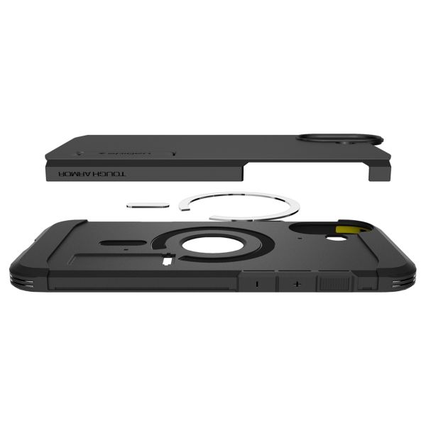 Spigen Cover Posteriore Corazzata Tough con MagSafe Apple iPhone 16 - Nero