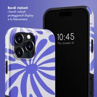 Selencia Cover posteriore Vivid con MagSafe Apple iPhone 16 Pro Max - Modern Bloom Sapphire Blue