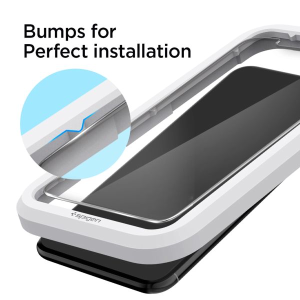 Spigen Vetro temperato GLAStR EZ Fit, confezione da 2 + Applicatore Apple iPhone 11 Pro / Xs / X