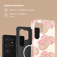 Selencia Cover posteriore Vivid con MagSafe Samsung Galaxy S25 Ultra - Paisley Blush