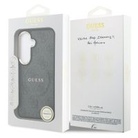 Guess Cover Posteriore 4G Leather con MagSafe Samsung Galaxy S26 - Gold Edge - Black