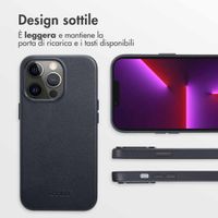 Accezz Cover in Pelle con MagSafe Apple iPhone 13 Pro - Onyx Black