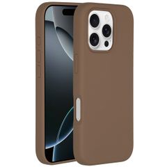 Accezz Cover in silicone liquido con MagSafe Apple iPhone 16 Pro Max - Marrone chiaro
