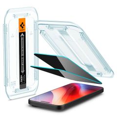 Spigen Vetro temperato privacy GLAStR EZ Fit + Applicatore - confezione da 2 Apple iPhone 17 / 17 Pro / 16 Pro