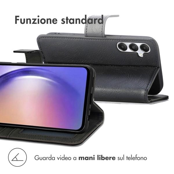 imoshion Cover a libro di Lusso Samsung Galaxy A55 - Nero
