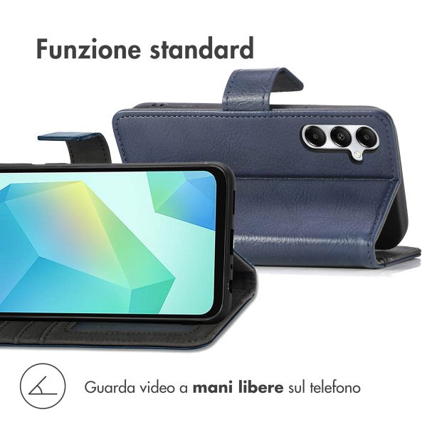 imoshion Cover a libro di Lusso Samsung Galaxy A56 - Blu scuro