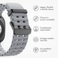 imoshion Cinturino Ocean in silicone Samsung Galaxy Watch Ultra (2024/2025) - Brown Gray