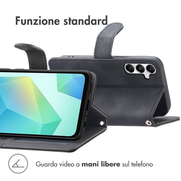 imoshion Cover a libro con Cordino Samsung Galaxy A17 (5G) / (4G) - Nero