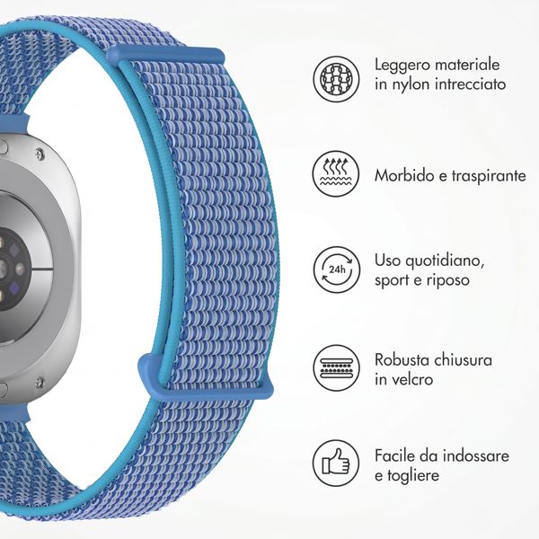imoshion Cinturino in nylon Samsung Galaxy Watch Ultra (2024/2025) - Marine Blue