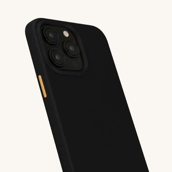 Selencia Cover posteriore Rivièra con MagSafe con ganci rimovibili Apple iPhone 14 Pro - Velvet Black