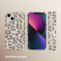 Selencia Cover Sabi Stampa pantera con MagSafe Apple iPhone 13 - Soft Ivory