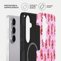 Burga Cover Posteriore Resistente con MagSafe Samsung Galaxy S26 - Coral Reef