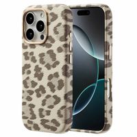 Selencia Cover Sabi Stampa pantera con MagSafe Apple iPhone 16 Pro - Soft Ivory